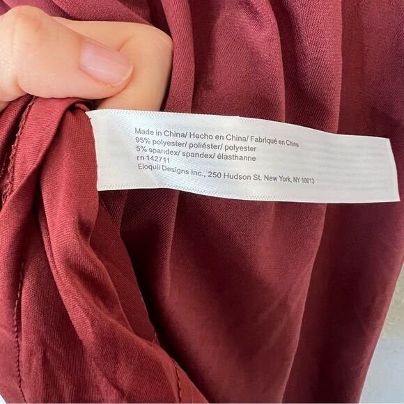 Eloquii Asymmetrical Long Sleeve Midi Dress NEW Plus Size 18 - Picture 9 of 9